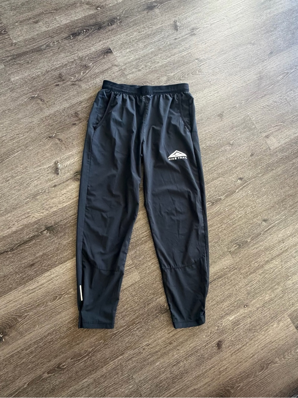 Nike Black Athletic Joggers with White Logo Detail